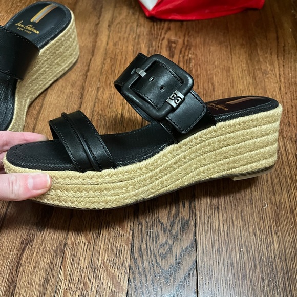 Sam Edelman Carson Black Leather Sandal - Picture 3 of 9